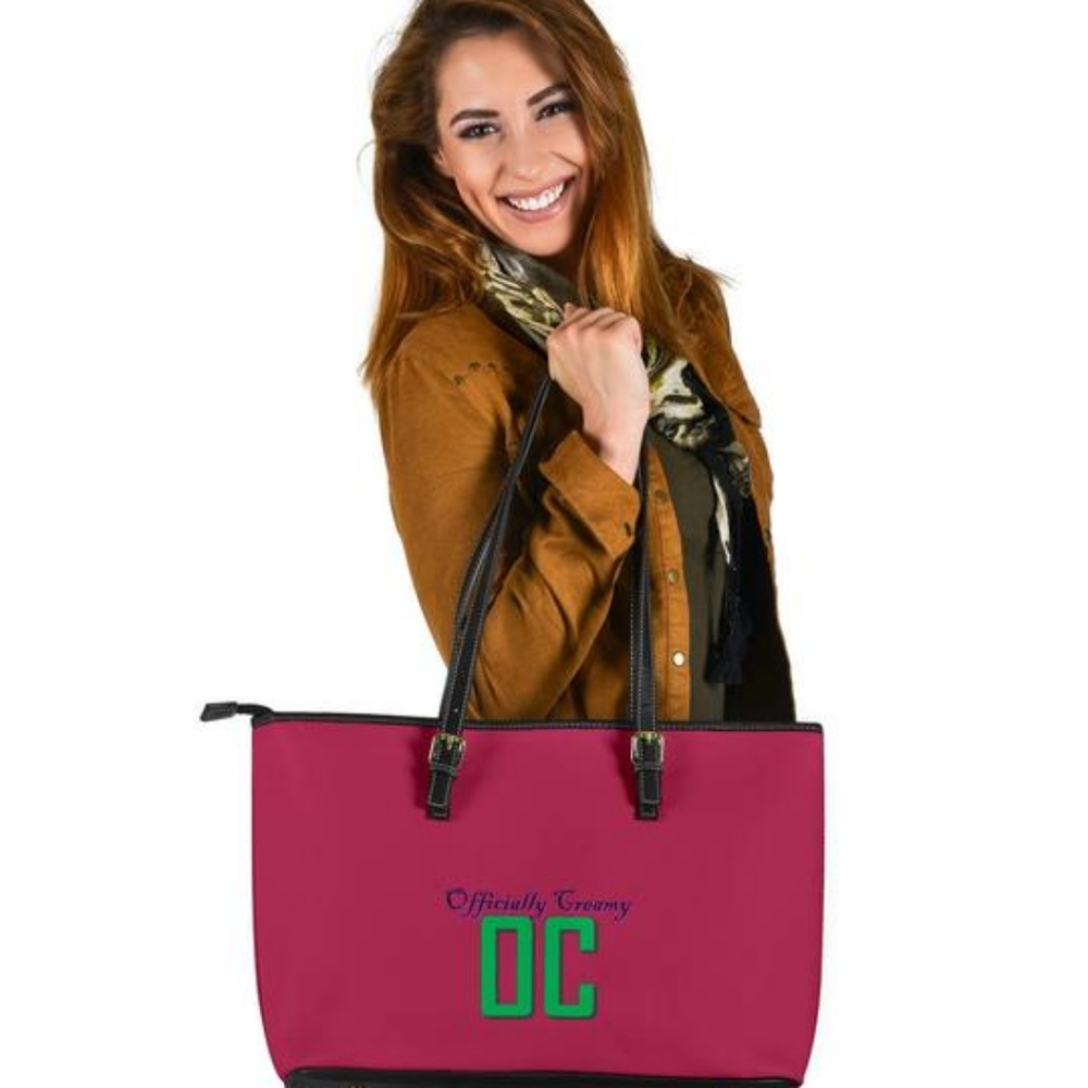 OC Large Leather Tote Bag

#3